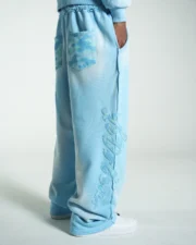 LeVoleur Unisex Pants Washed Blue