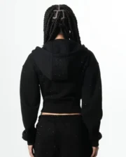 Levoleur Female Zipper Black Galaxy Hoodie