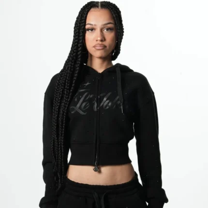 Levoleur Female Zipper Black Galaxy Hoodie