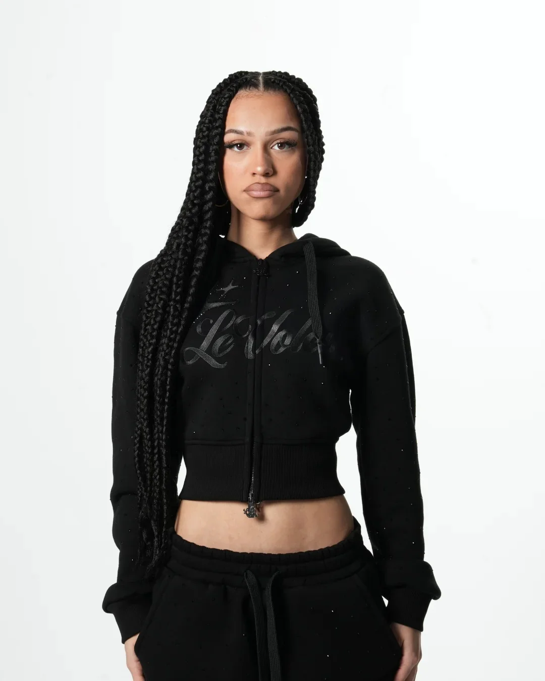Levoleur Female Zipper Black Galaxy Hoodie Levoleur Female Zipper Black Galaxy Hoodie