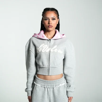 Levoleur Female Zipper Grey Hoodie