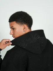 Levoleur Raws Zipper Black Galaxy Hoodie